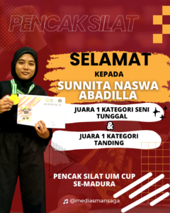 Siswi SMAN 1 Galis Raih Juara 1 dalam Dua Kategori di Kejuaraan Pencak Silat UIM CUP Se-Madura