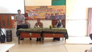 SOSIALISASI Penerimaan Calon Anggota POLRI di SMAN 1 Galis Pamekasan